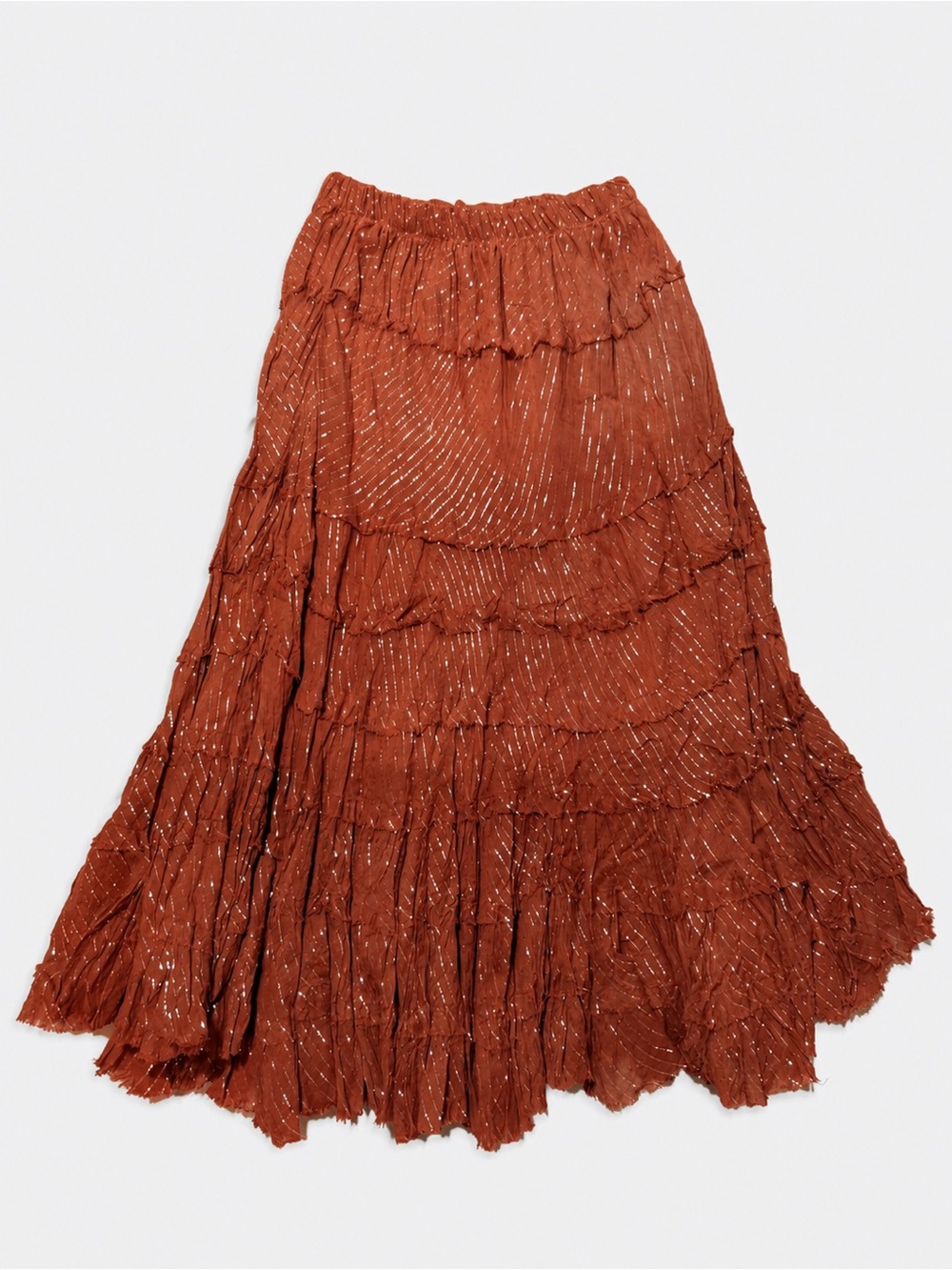 Y2K Orange Fairy Midi Skirt